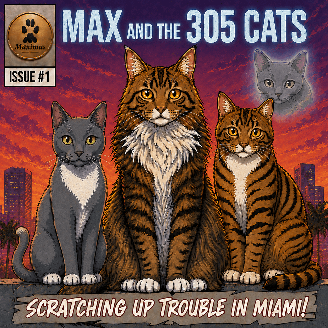 Max & The 305 Cats — Issue #1: Scratching Up Trouble in Miami!